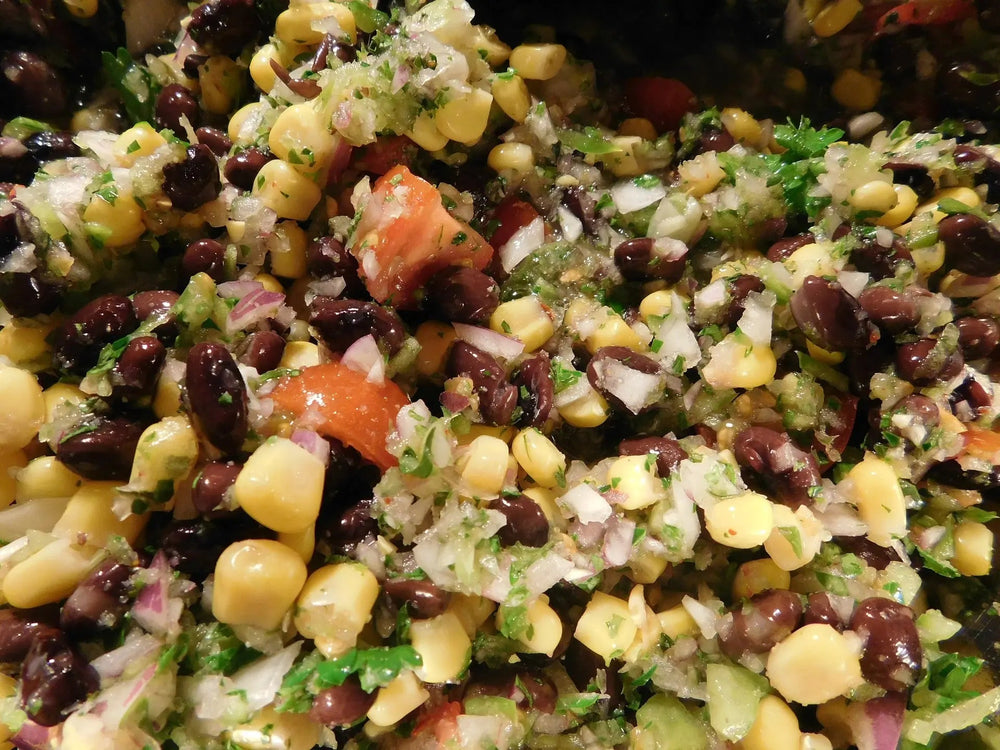 SMOKE & TEARS Bean Salad ft. APIARY ABLAZE 🐝 Smoked Honey Mustard Sting Hot Sauce