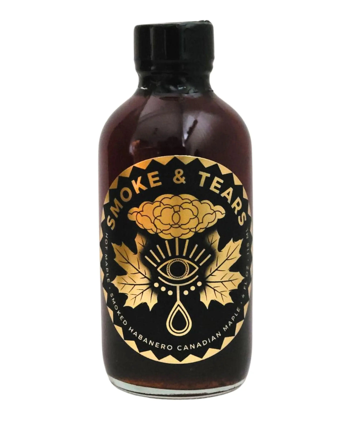 HOT MAPLE SYRUP • SMOKED HABANERO & CANADIAN MAPLE • 4 fl oz • 118 ml
