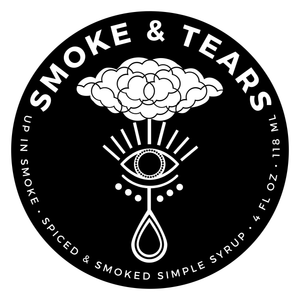 UP IN SMOKE • SPICED & SMOKED SIMPLE SYRUP • 4 FL OZ • 118 ML