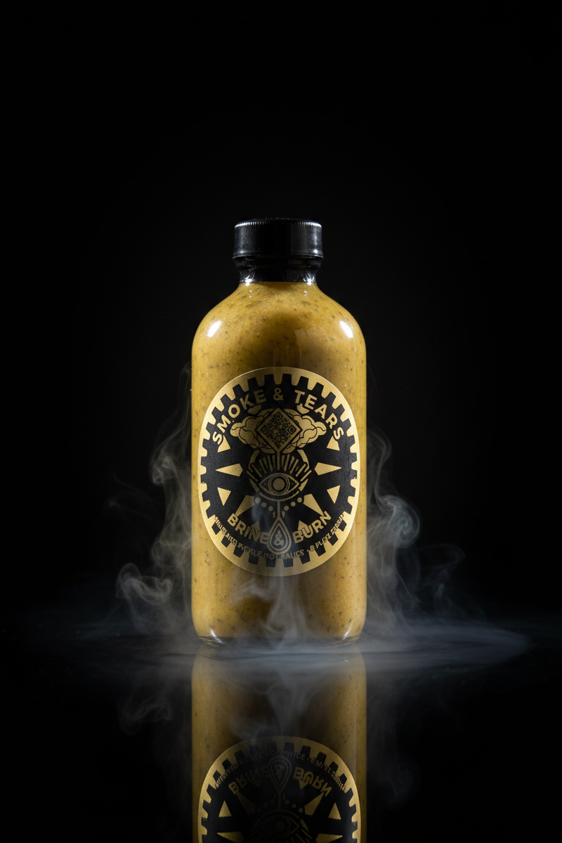 BRINE & BURN • MUSTARD PICKLE HOT SAUCE • 8 floz 236 ml • 🏆 THE ROYAL 2025 GRAND CHAMPION