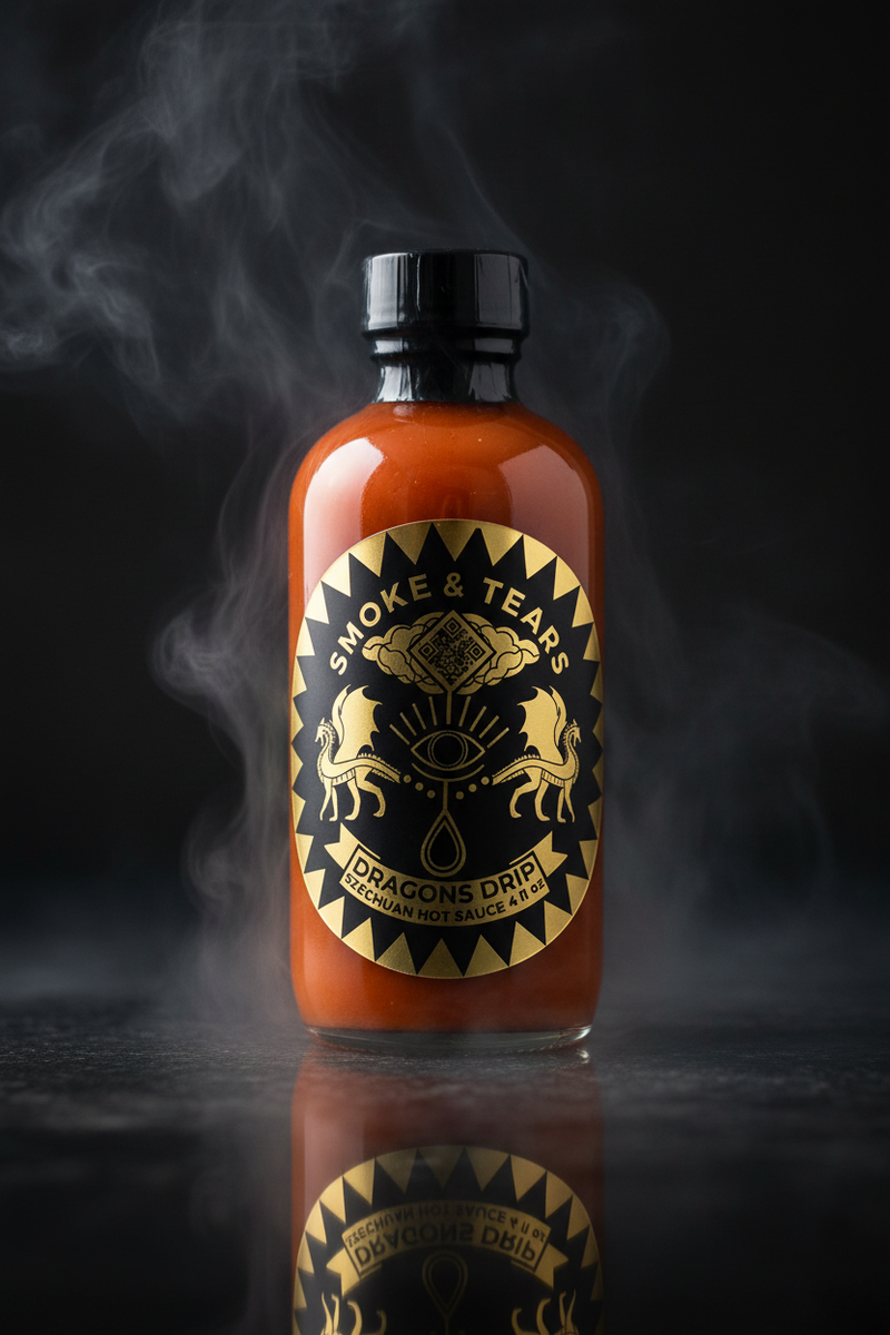 DRAGONS DRIP • SZECHUAN HOT SAUCE • 4 floz 118ml