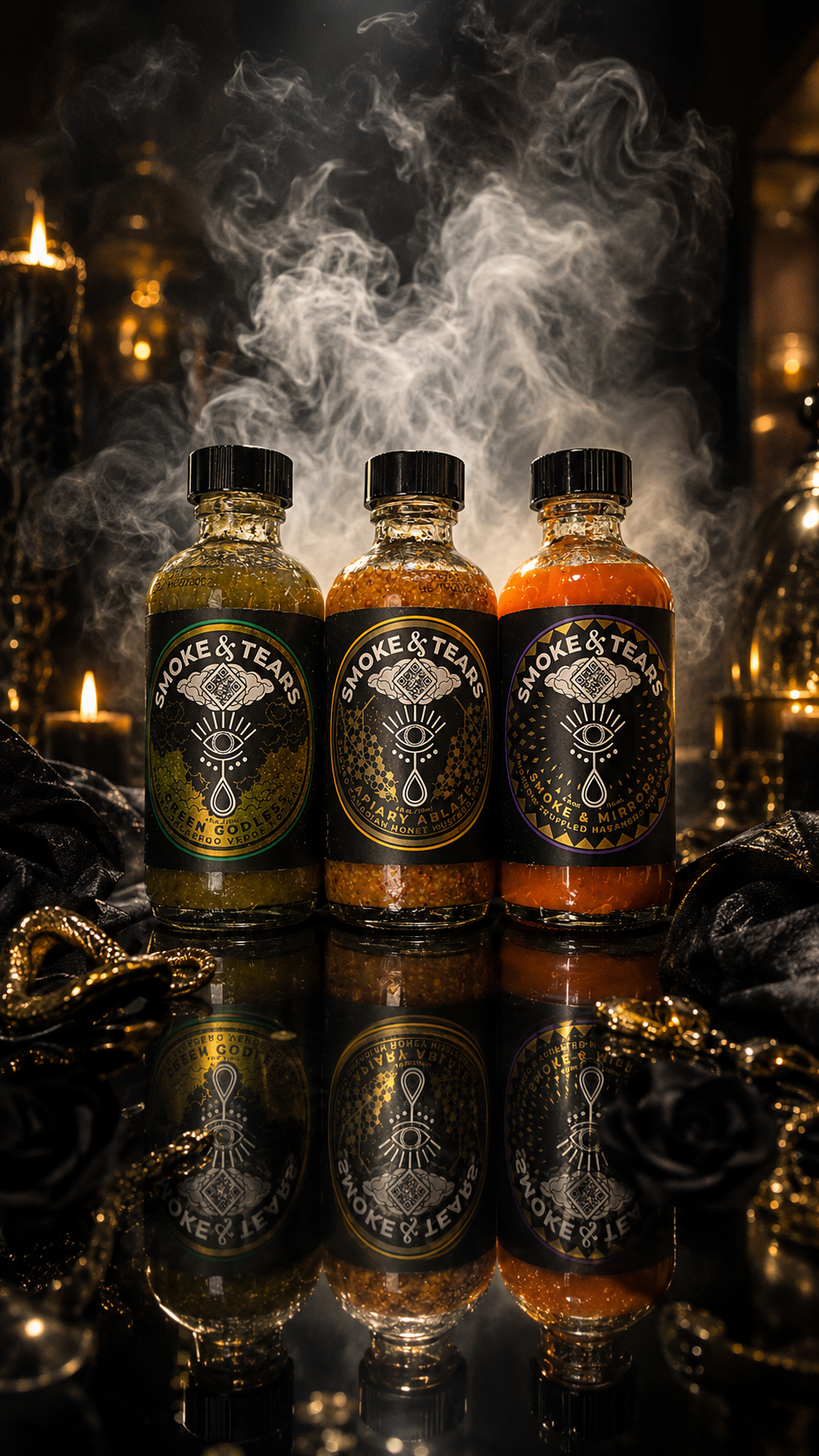 THE STARTER TRIO • Green Godless • Apiary Ablaze • Smoke & Mirrors • 3 x 118 ml