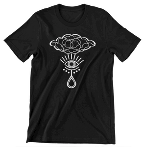 V • Custom Logo Cotton T-Shirt • Style #5 • Printed in Toronto • Artist Remix Series •