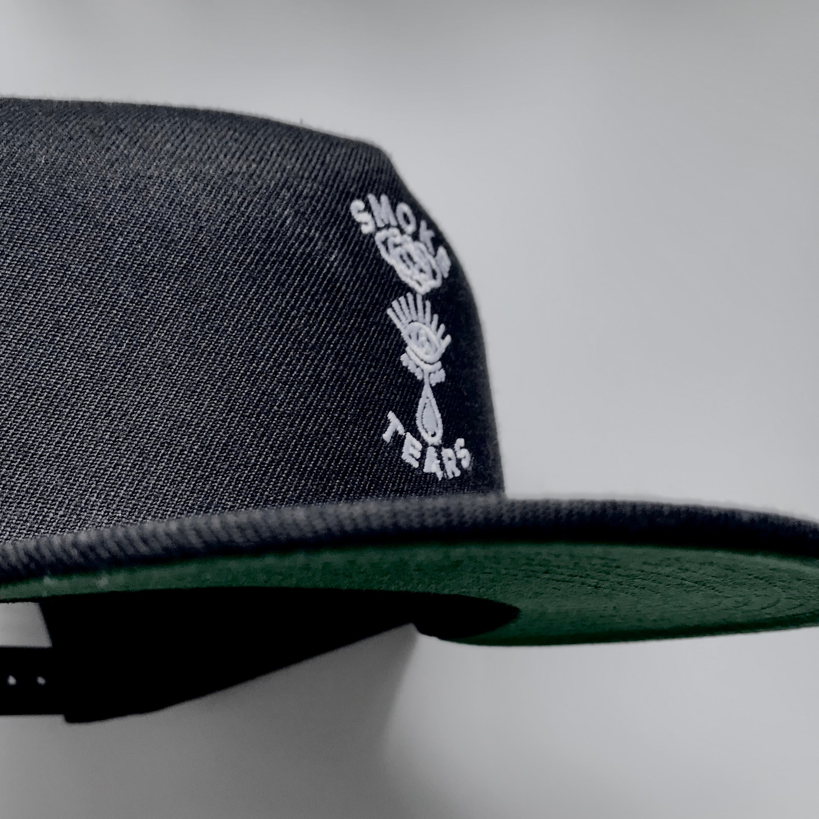 Classic Yupoong Melton Wool Snapback Cap with Embroidered Logo