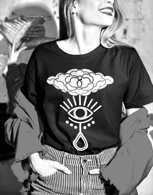 I • Custom Logo Cotton T-Shirt • Style #1 • Printed in Toronto • Artist Remix Series •