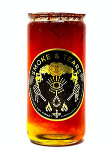 SMOKESTING HOT HONEY • Canadian Honey + Smoked Habanero Kiss • 8 fl oz • 236 ml